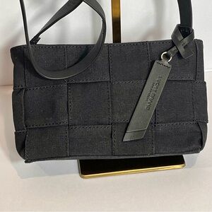 Lucky Brand Anae Twill Woven Seatbelt Crossbody Bag Black Contemporary Cool